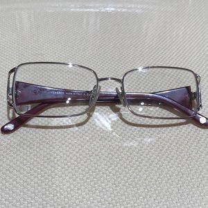 NWOT Versace MOD. 1142-B Pink&Silver Metal Glasses